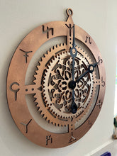 Load image into Gallery viewer, Nordic Mandala Gear Clock