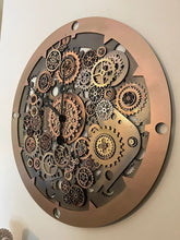 Load image into Gallery viewer, Large Steam Punk Mandala Clock - periwinkle-laser