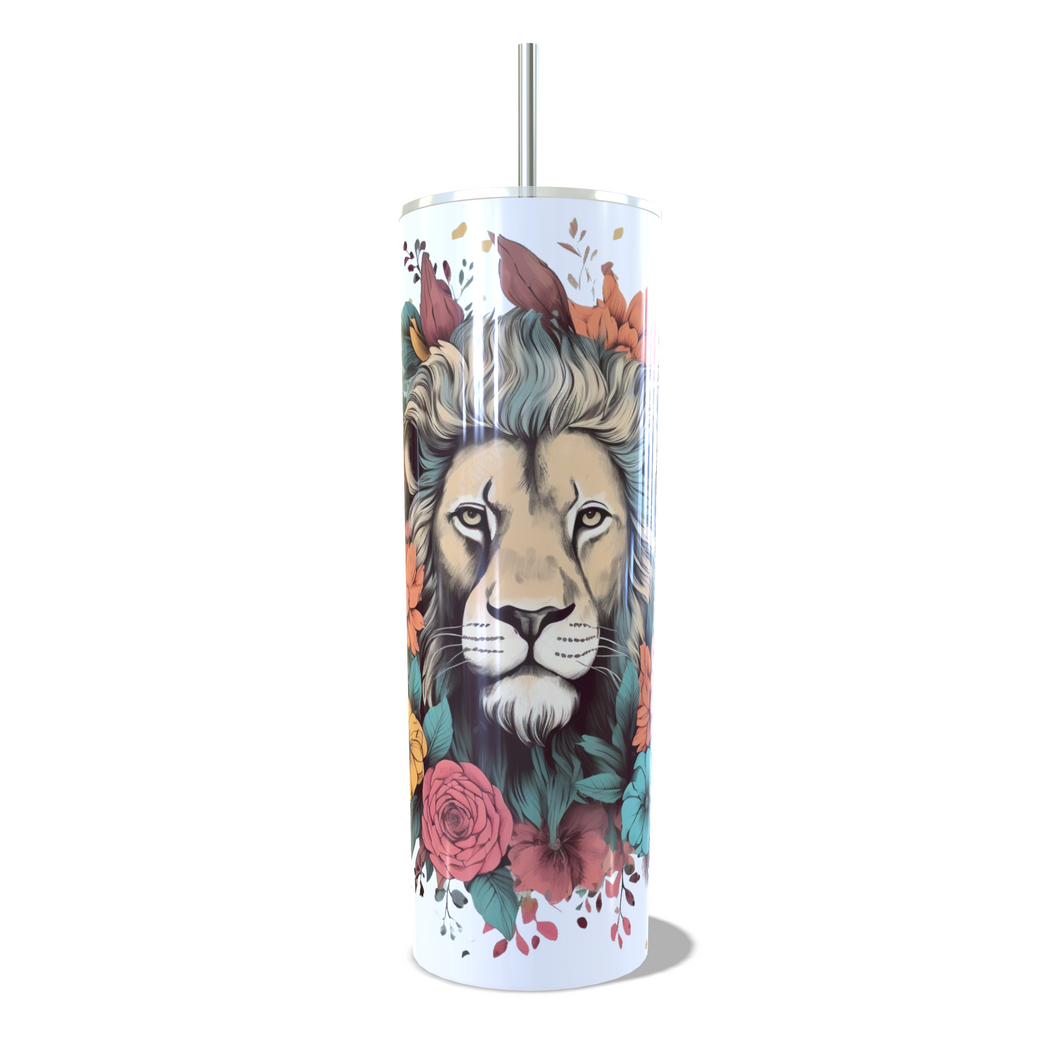 20oz Skinny Lion print Tumbler