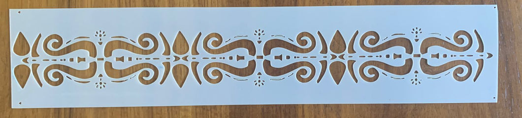 Stencil 302 - Borders / Line - periwinkle-laser