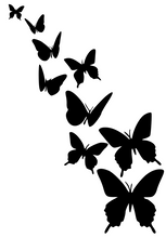 Load image into Gallery viewer, 227-3 Butterflies - periwinkle-laser
