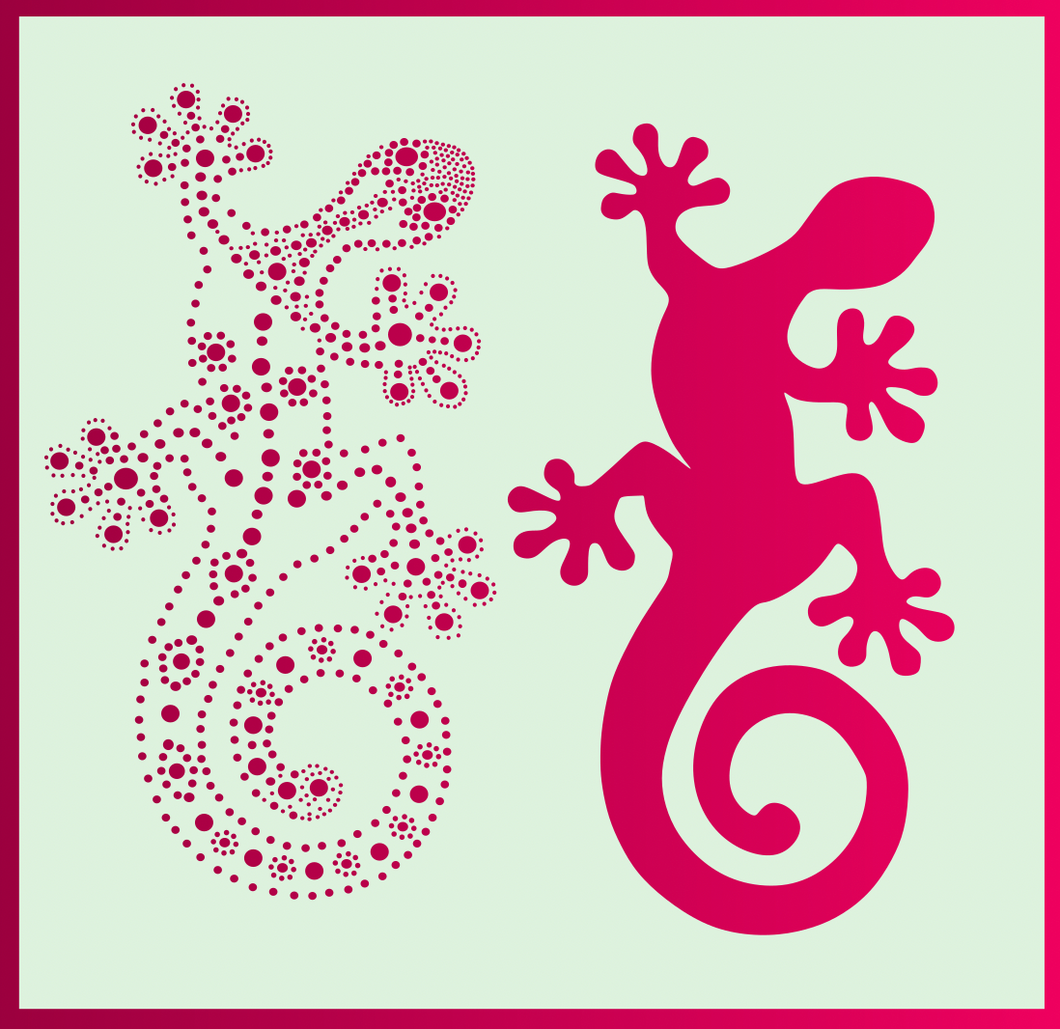 2021-05-19 Dot stencil - Gecko - periwinkle-laser