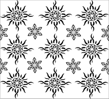 Load image into Gallery viewer, Stencil 133 - Flower patterns - periwinkle-laser
