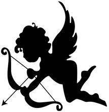 Load image into Gallery viewer, Stencil 701 - Angle Arrow - Cupid - periwinkle-laser
